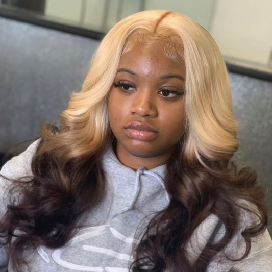 Blonde Bodywave Frontal Wig