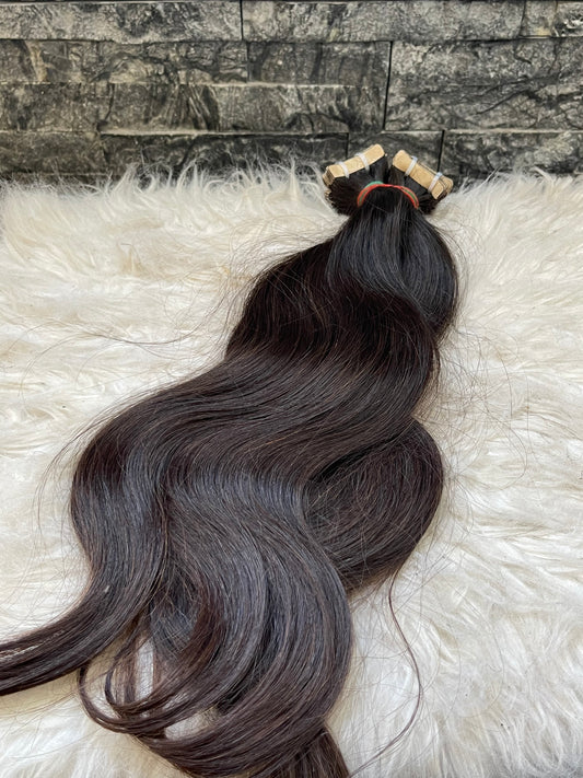 Cambodian Natural Wave Tape Extensions