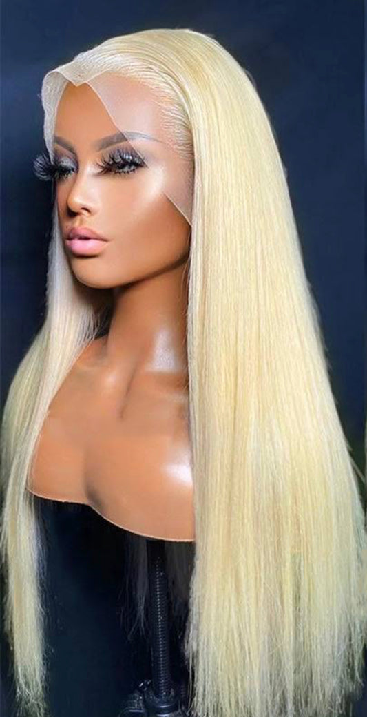 Blonde Straight Frontal Wig