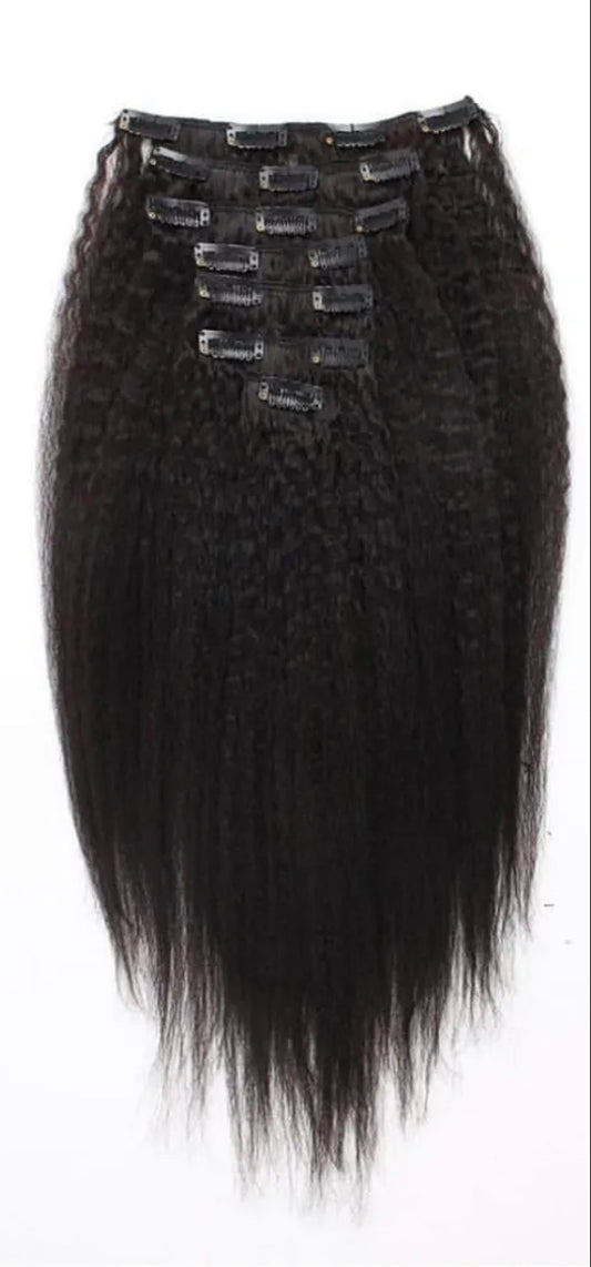 Afro-Kinky Straight Clip-In